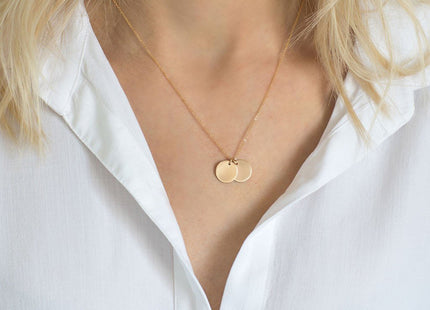 Personalized 15mm Round Pendant Necklace – Cherish Your Moments