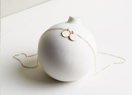 Personalized 15mm Round Pendant Necklace – Cherish Your Moments
