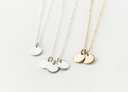 Personalized 9mm Round Pendant Necklace – Your Story, Your Style