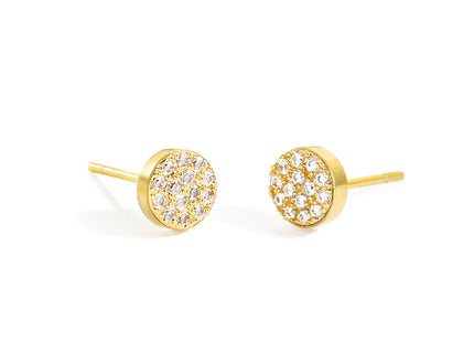 Birthstone Stud Earrings with Zircon Rhinestone – Personalized Elegance