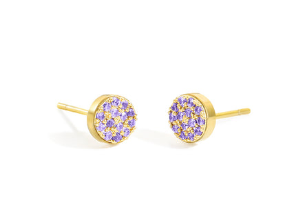 Birthstone Stud Earrings with Zircon Rhinestone – Personalized Elegance