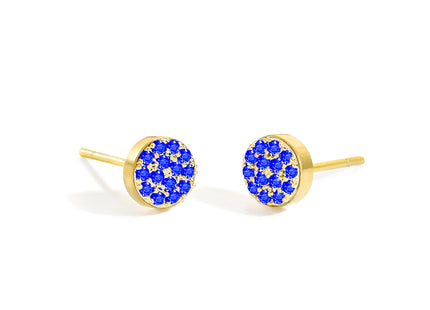Birthstone Stud Earrings with Zircon Rhinestone – Personalized Elegance
