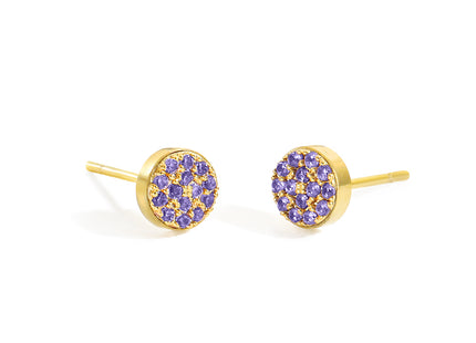 Birthstone Stud Earrings with Zircon Rhinestone – Personalized Elegance