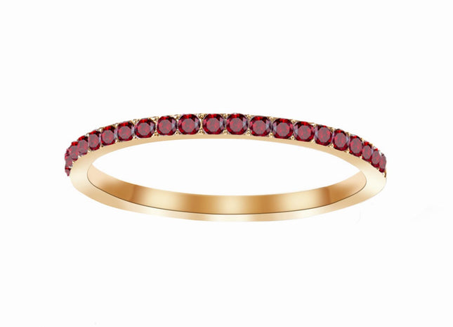 Birthstone Paved Ring