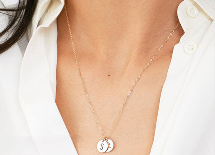 Personalized 9mm Round Pendant Necklace – Your Story, Your Style