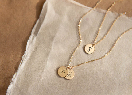 Personalized 9mm Round Pendant Necklace – Your Story, Your Style